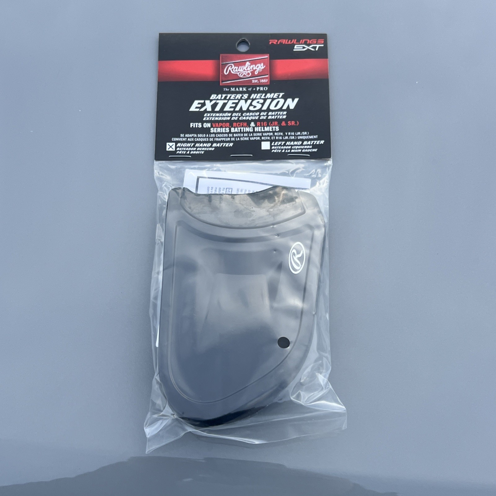 Right Hand Batter Helmet Extension Fits Vapor RCFH R16 JR SR Rawlings