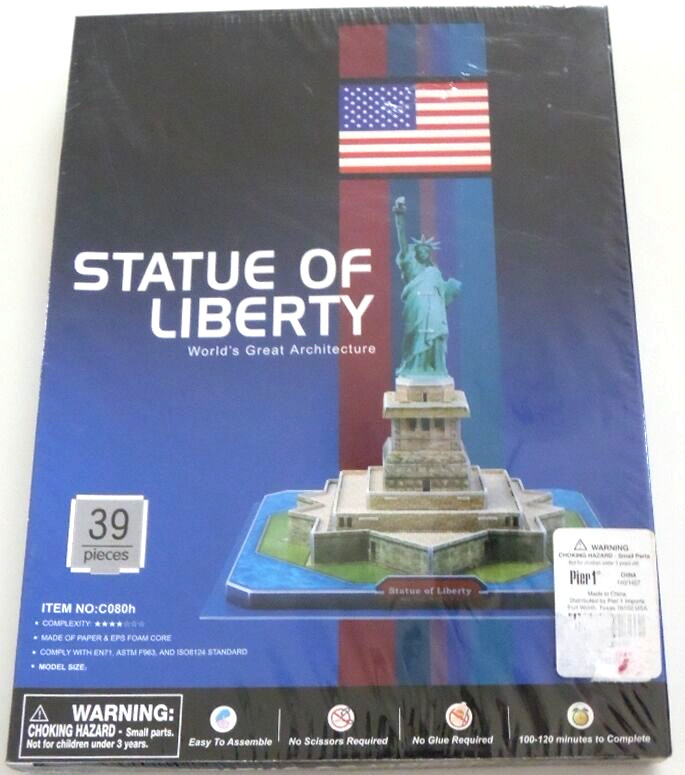 NEW NIP Statue of Liberty 39 Piece Paper & Foam Core Kit