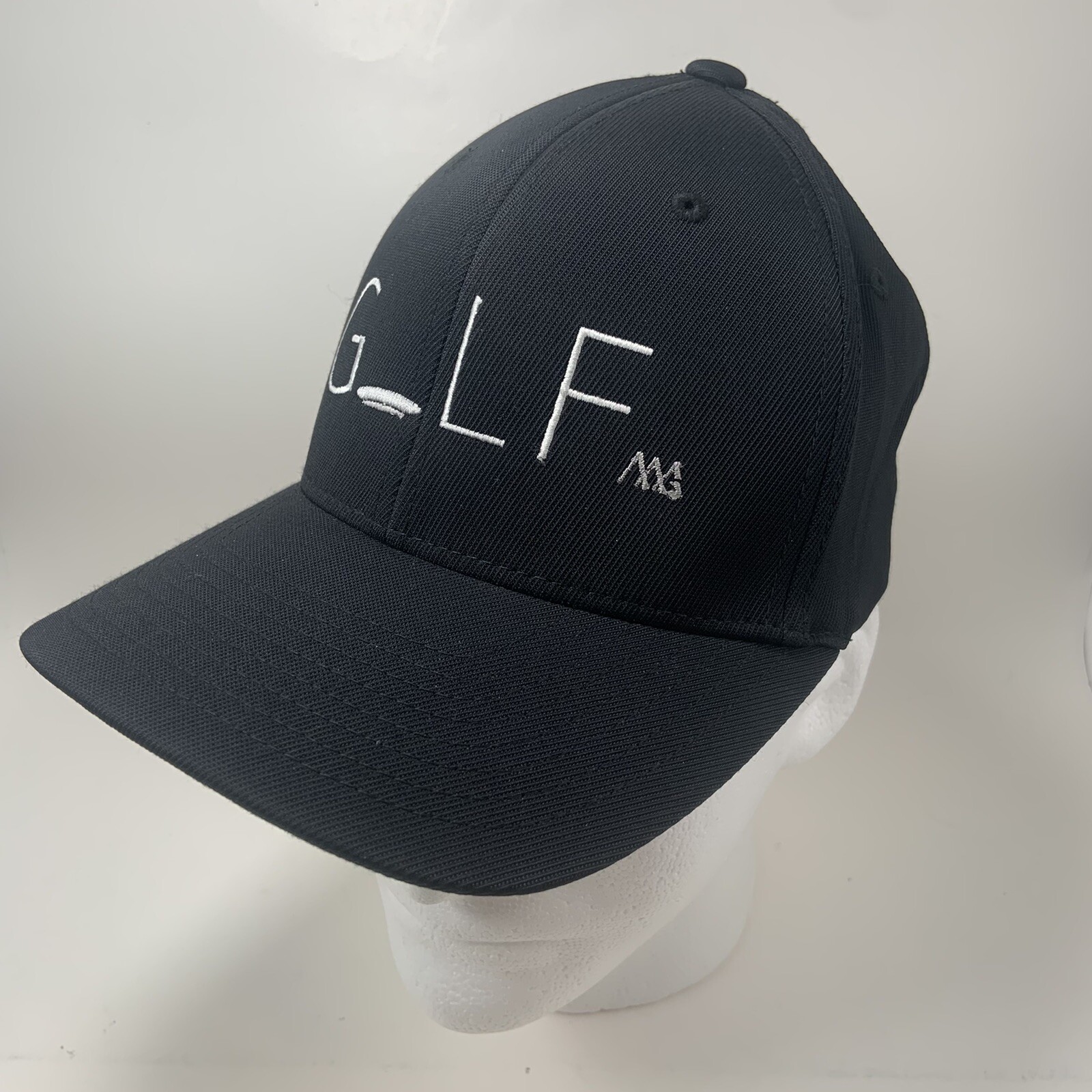 Haus of Grey Golf Logo Hat FlexFit Small/Medium Black