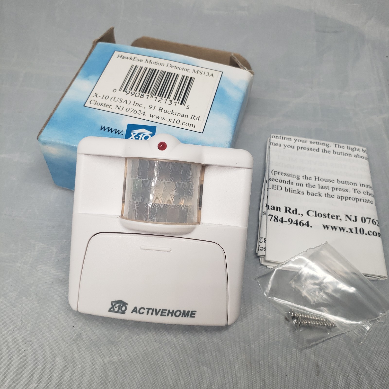 X-10 Powerhouse  Hawkeye Motion Detector MS13A 