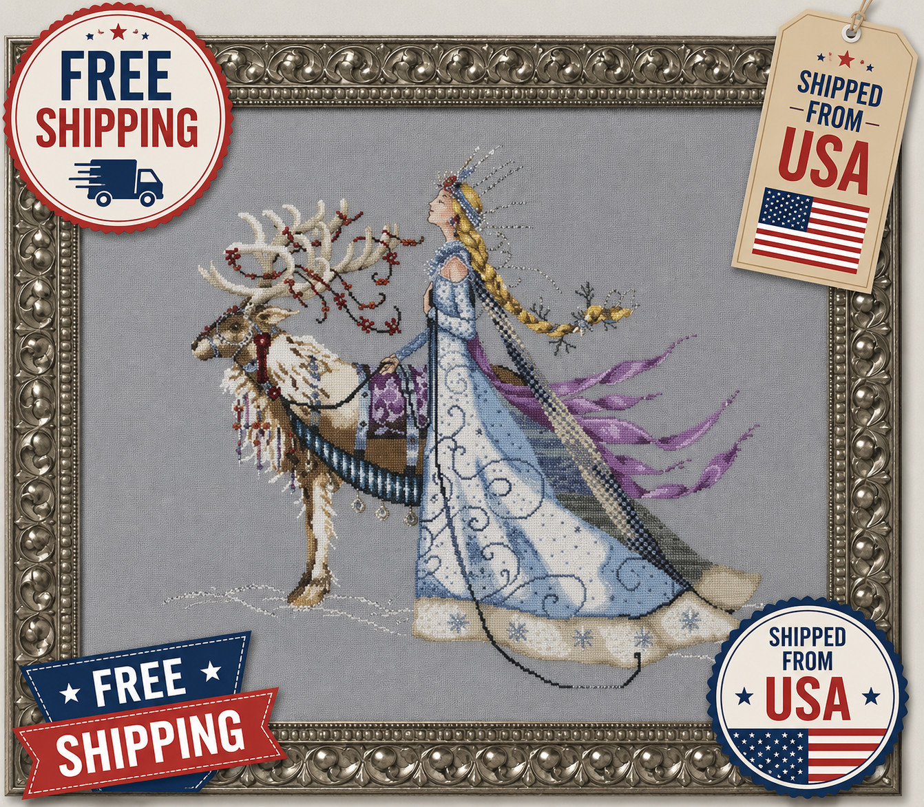 Snow Queen, The - Cross Stitch Pattern by Mirabilia
