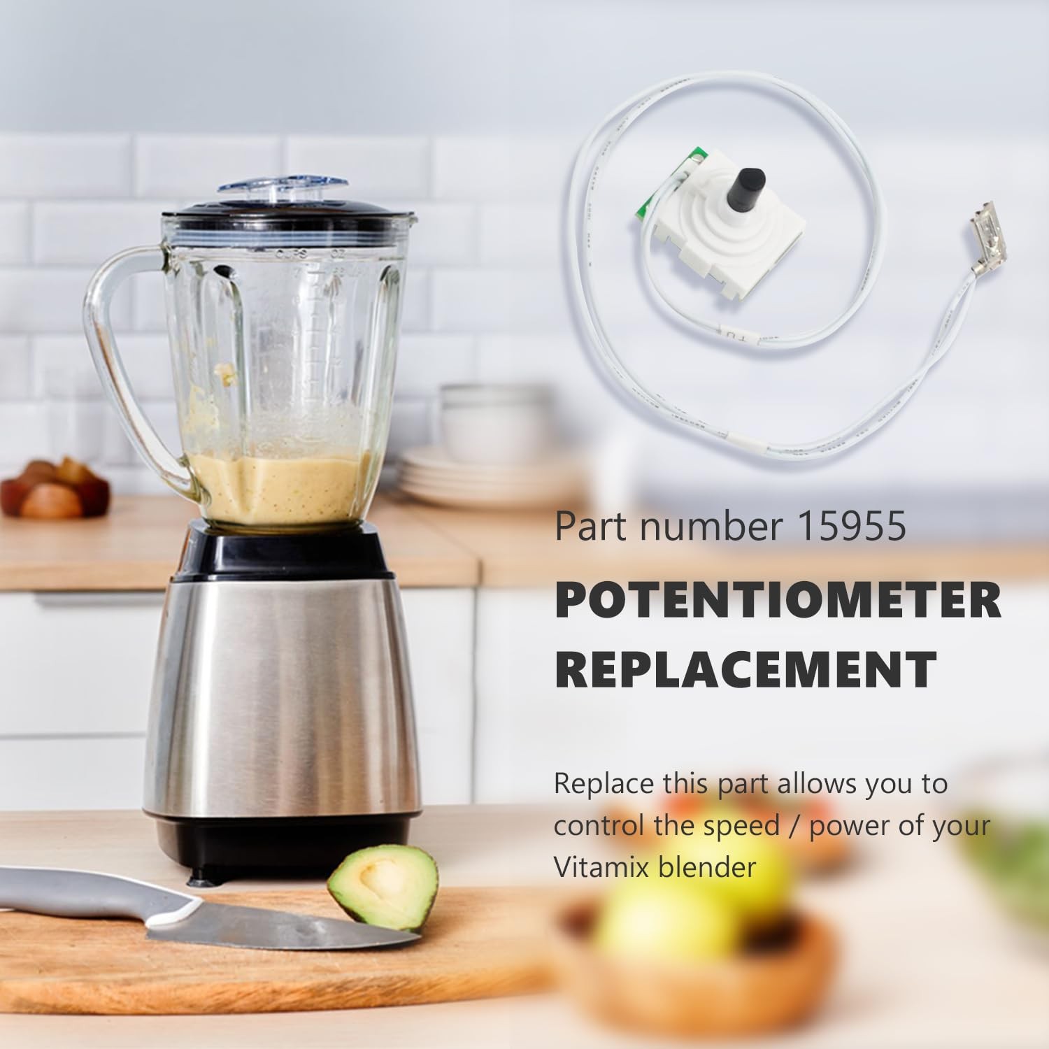 15955 Potentiometer Switch Replacement Compatible with VitaMix Blender to Var...