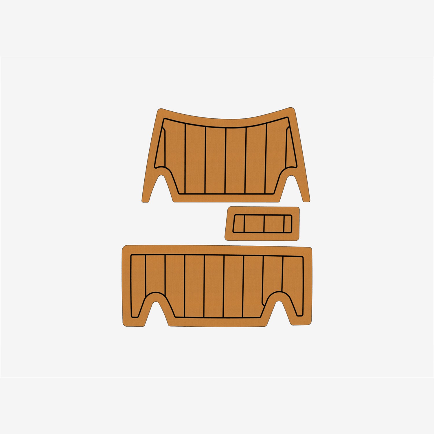 AB Inflatable 10 DLX EVA Faux Teak Marine Floor