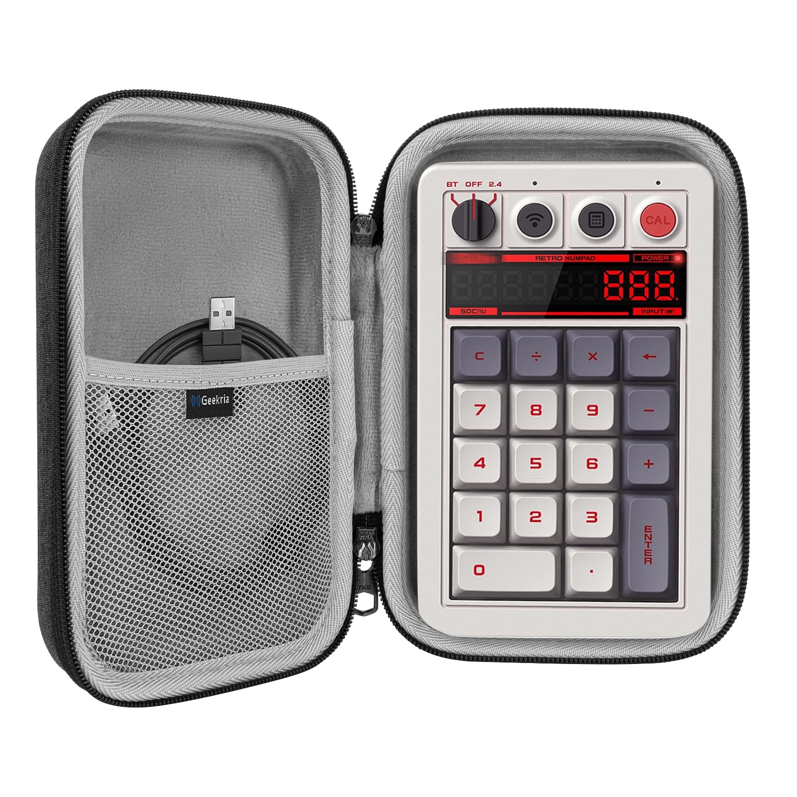 Geekria Carrying Case for 18 Keys~23 Keys Mechanical Numpad Keyboard