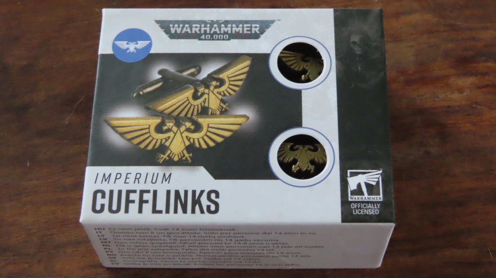 Warhammer 40,000 Imperium Cufflinks Cuff Links BNIB WH40K Games Workshop Eagle
