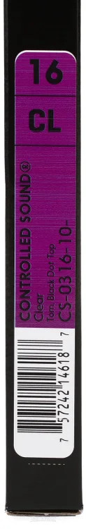 Remo Controlled Sound Clear Drumhead - 16" - with Black Dot
