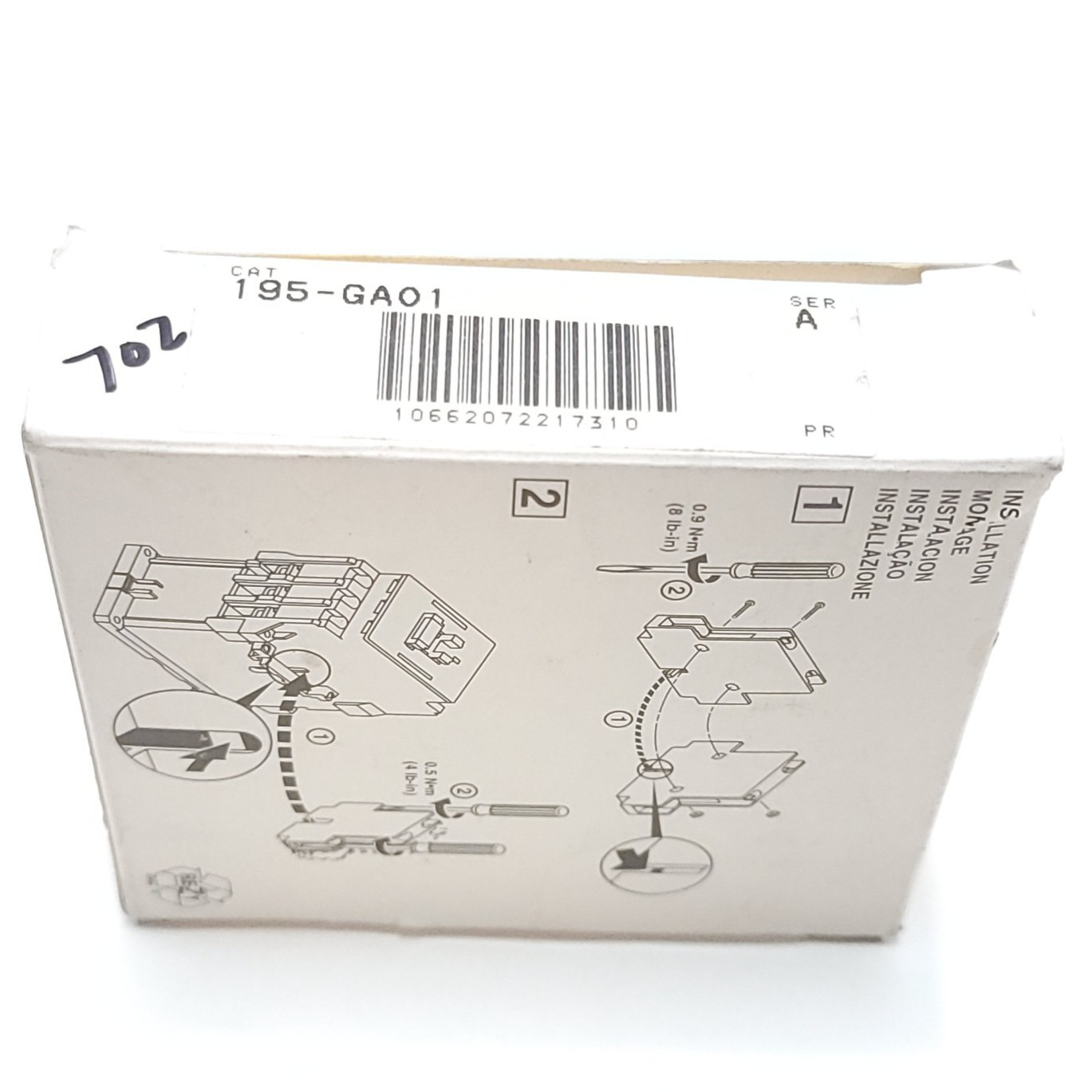 Allen-Bradley 195-GA01 Ser. A Auxiliary Contact Switch  Open Box Old Stock