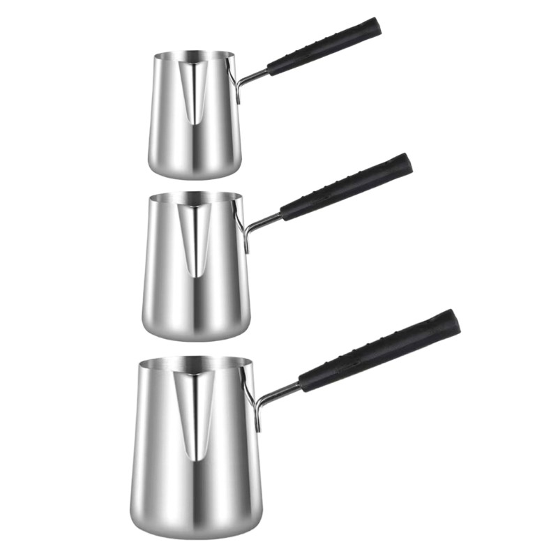 Stainless Steel Coffee Frother With Comfortable Handle Milk Steaming Pitcher