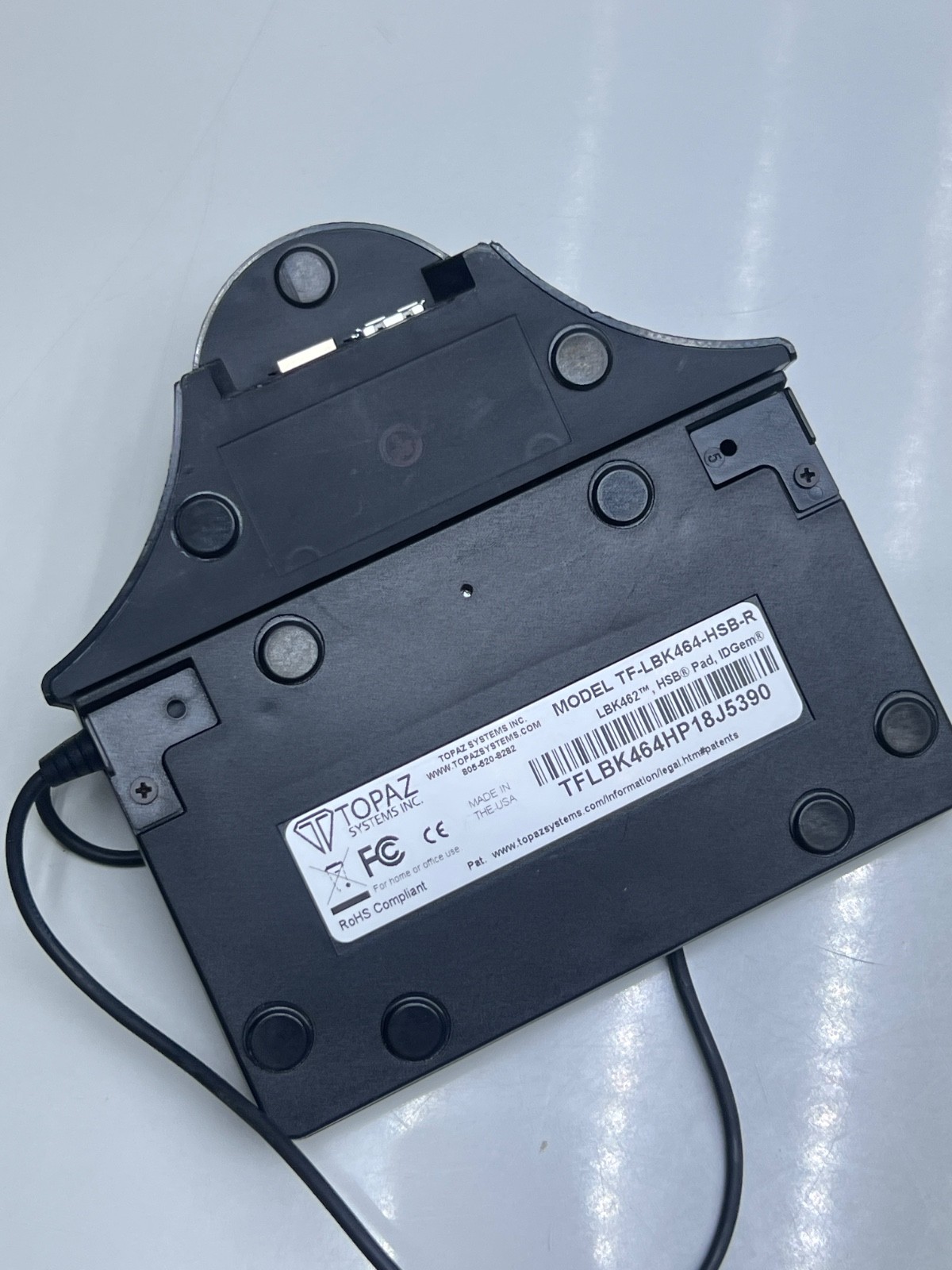 Topaz IDGem LCD Biometric TF-LBK464-HSB-R