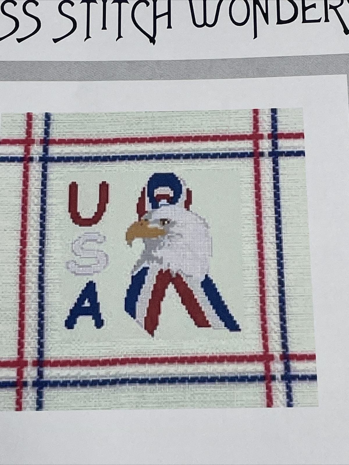 Cross Stitch Wonders USA Eagle & Ribbon Cross Stitch Pattern