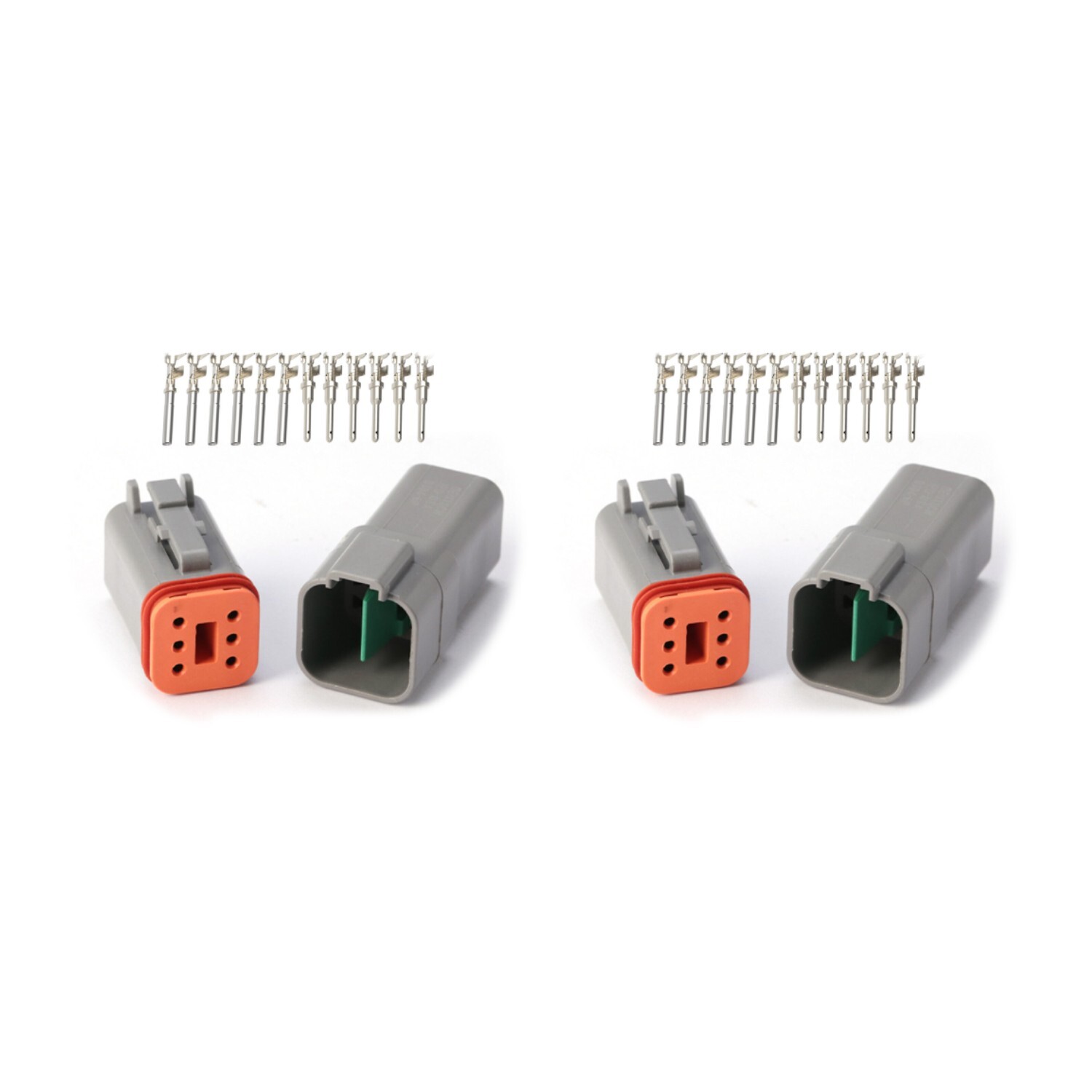 2 set 6 Pin DT04-6P DT06-6S Electrical Connector Replacement for Deutsch NEW