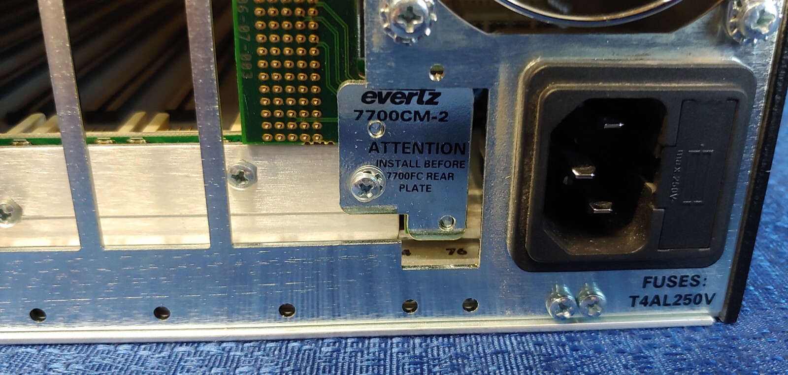 Evertz 7700FR-C Multiframe w/7700CM-2 Sub Assembly *NO PSU's*