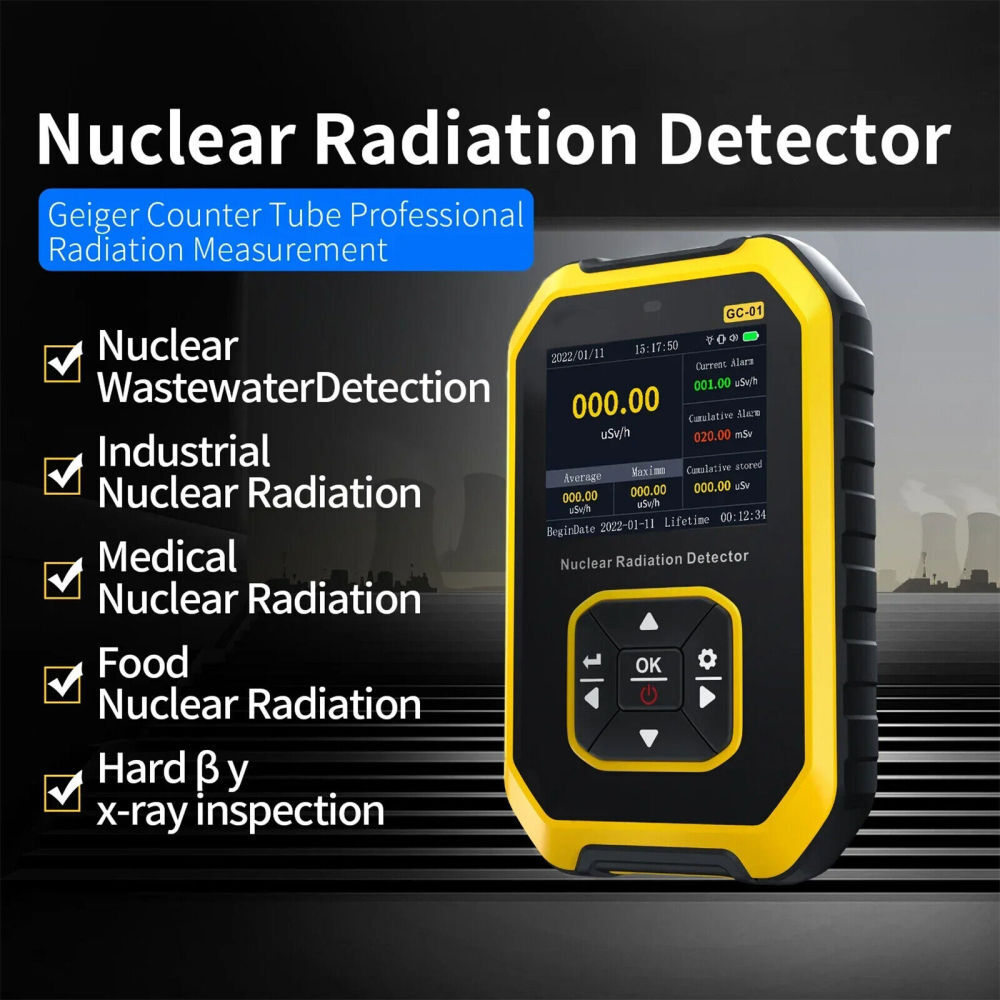 Nuclear Radiation Detector GM Geiger Counter β/γ/X-Ray Dosimeter Portable