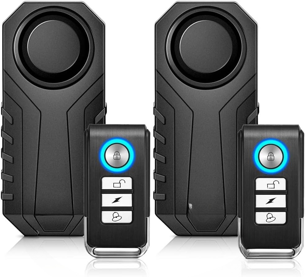 Bicycle Anti-Theft Alarm (with Remote Control) Two-Piece Set