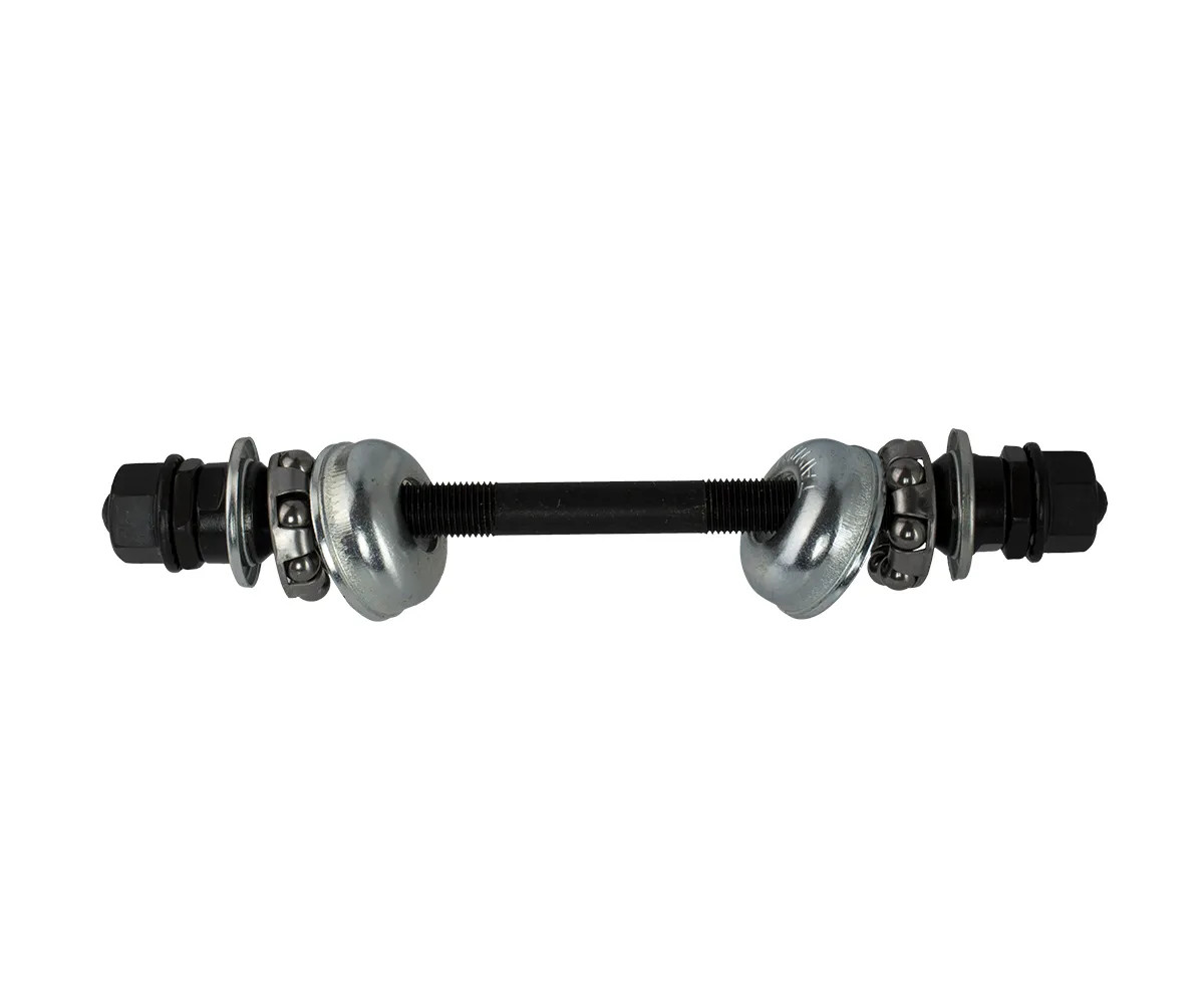 BLACK 3/8" x 165mm Rear Hub Axle w/ Bearings Cups Bikes Cycling