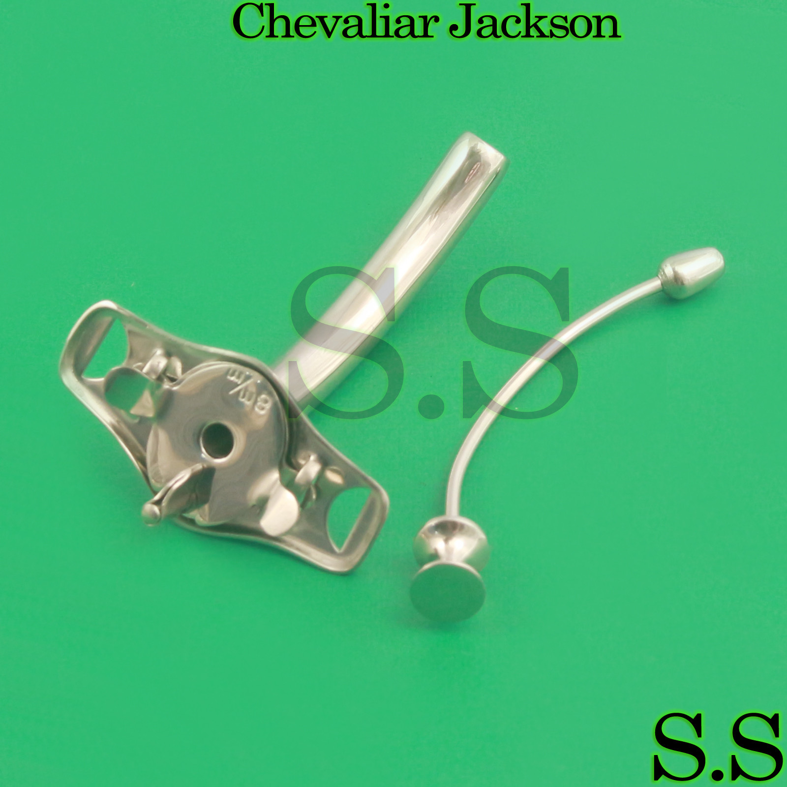 chevaliar jackson tracheostomy tube #8 Tracheotomy Metal ENT surgical InstrumNT