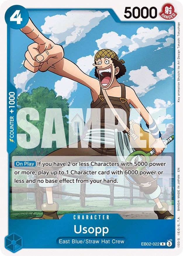 One Piece Usopp (EB02-022/84) EB02 Anime 25th Collection NM FOIL