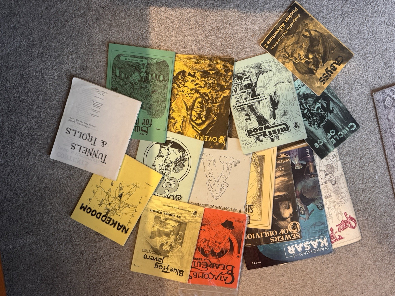 Tunnels & Trolls Lot  Flying Buffalo V5 2nd Print 1980 & 14  Vintage RPGs D&D