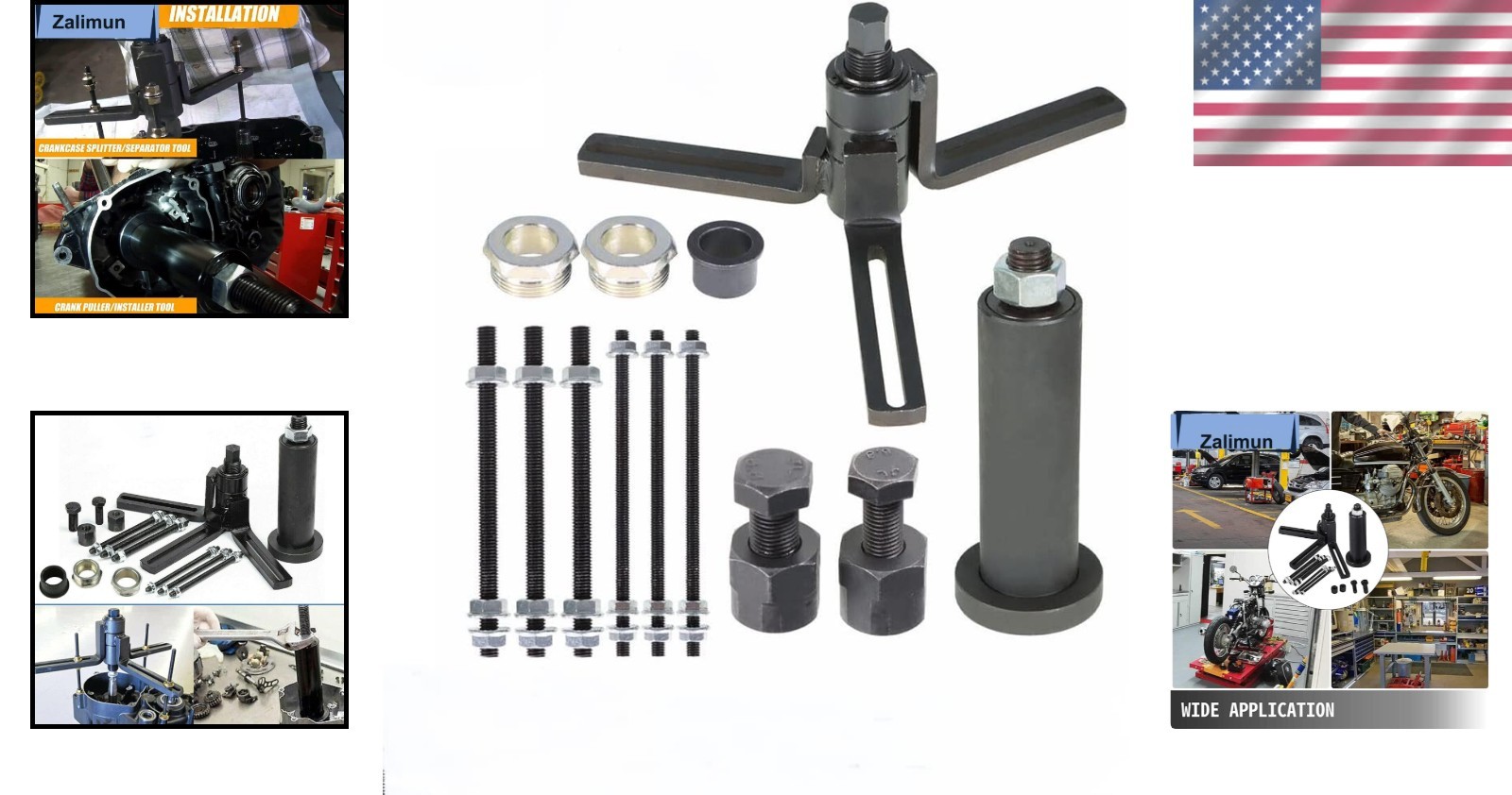 Dirt Bike Crankcase Splitter & Puller Tool - Black