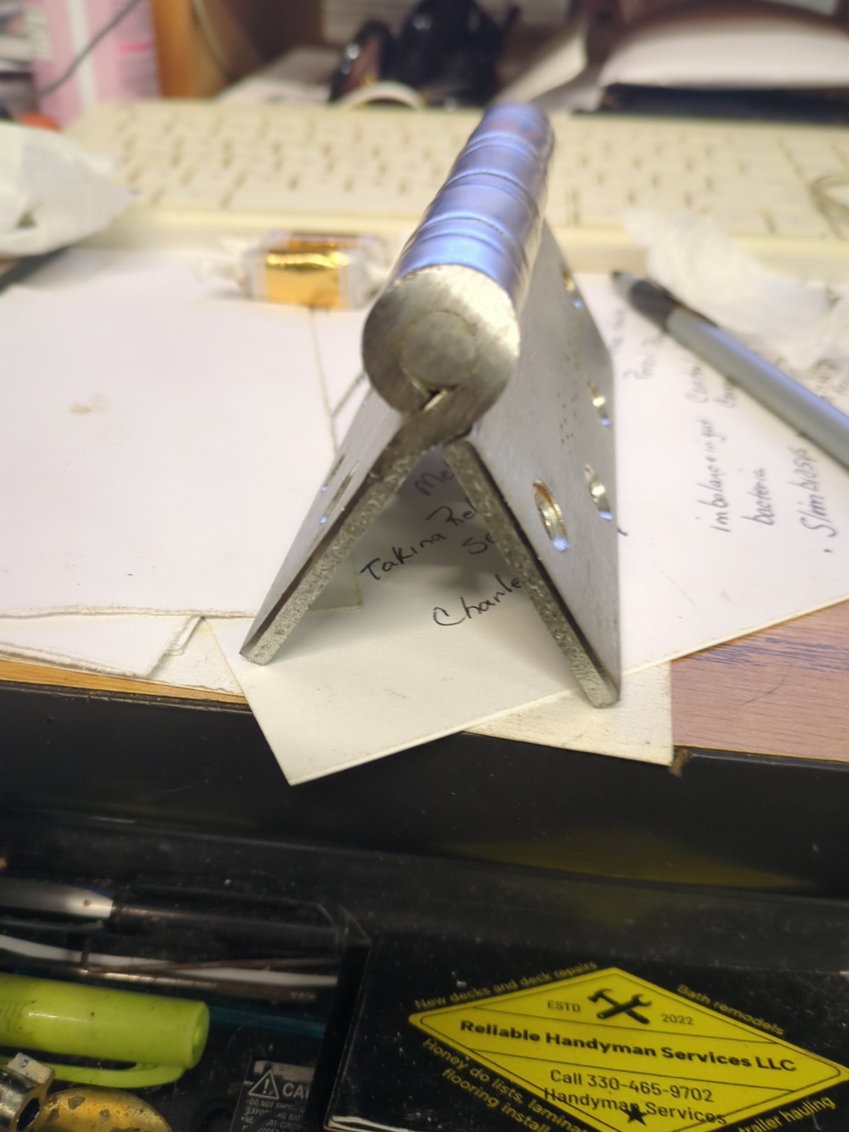 (2) Nickel Plated Steel Tamper Resistant Hinges
