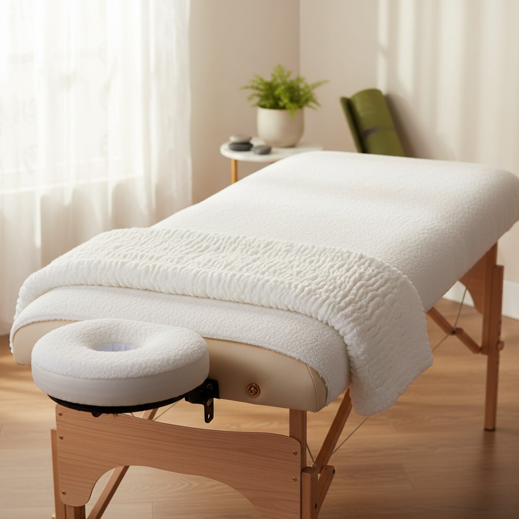 Fitted Fleece Pad Set for Massage Tables – Enhances Client Comfort & Stability