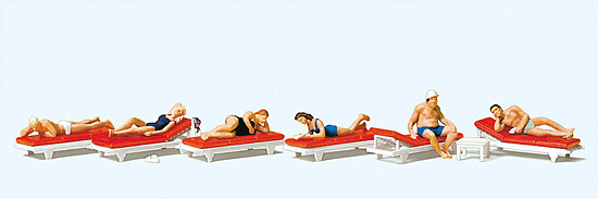 Preiser 10429 HO 1:87 Sunbathing