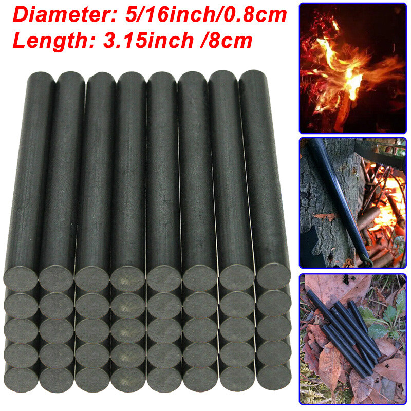 Lot Outdoor Survival Ferrocerium Flint Fire Starter, Ferro Rod Kit, 3"x5/16"
