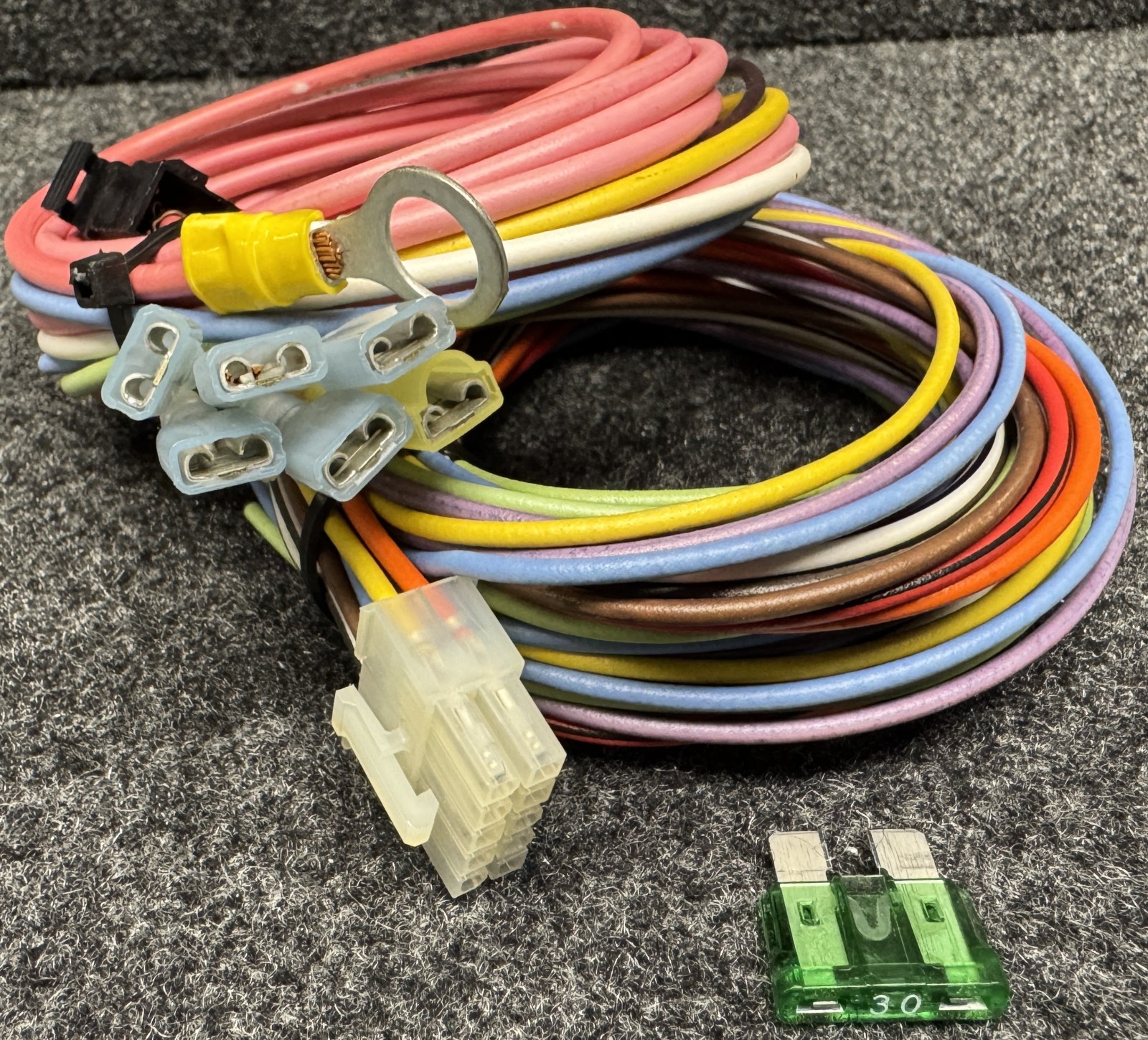 AUTOCOMMAND DESIGNTECH REMOTE START 10 PIN WIRE HARNESS/POWER WIRES/NEW/OPEN