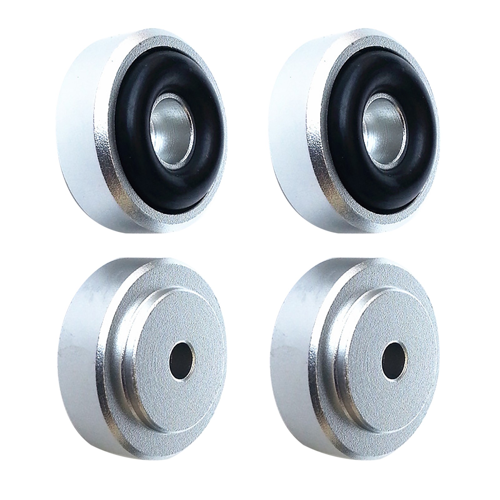 4pcs Silver HIFI Audio Speaker Isolation Feet Absorb Shock Pad Amplifier Stand