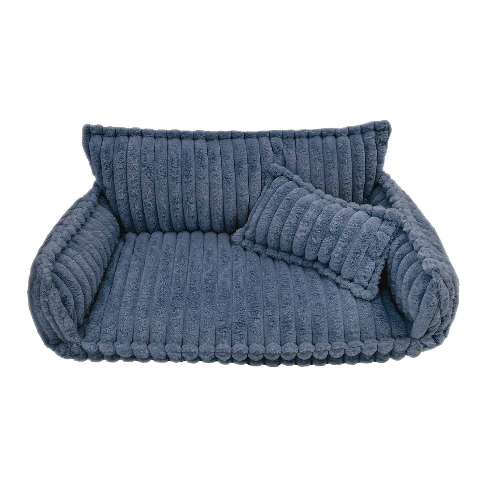 Pet Couch with Removable Washable Cover, Pet Couch Bed for Dog and Cat, Calming