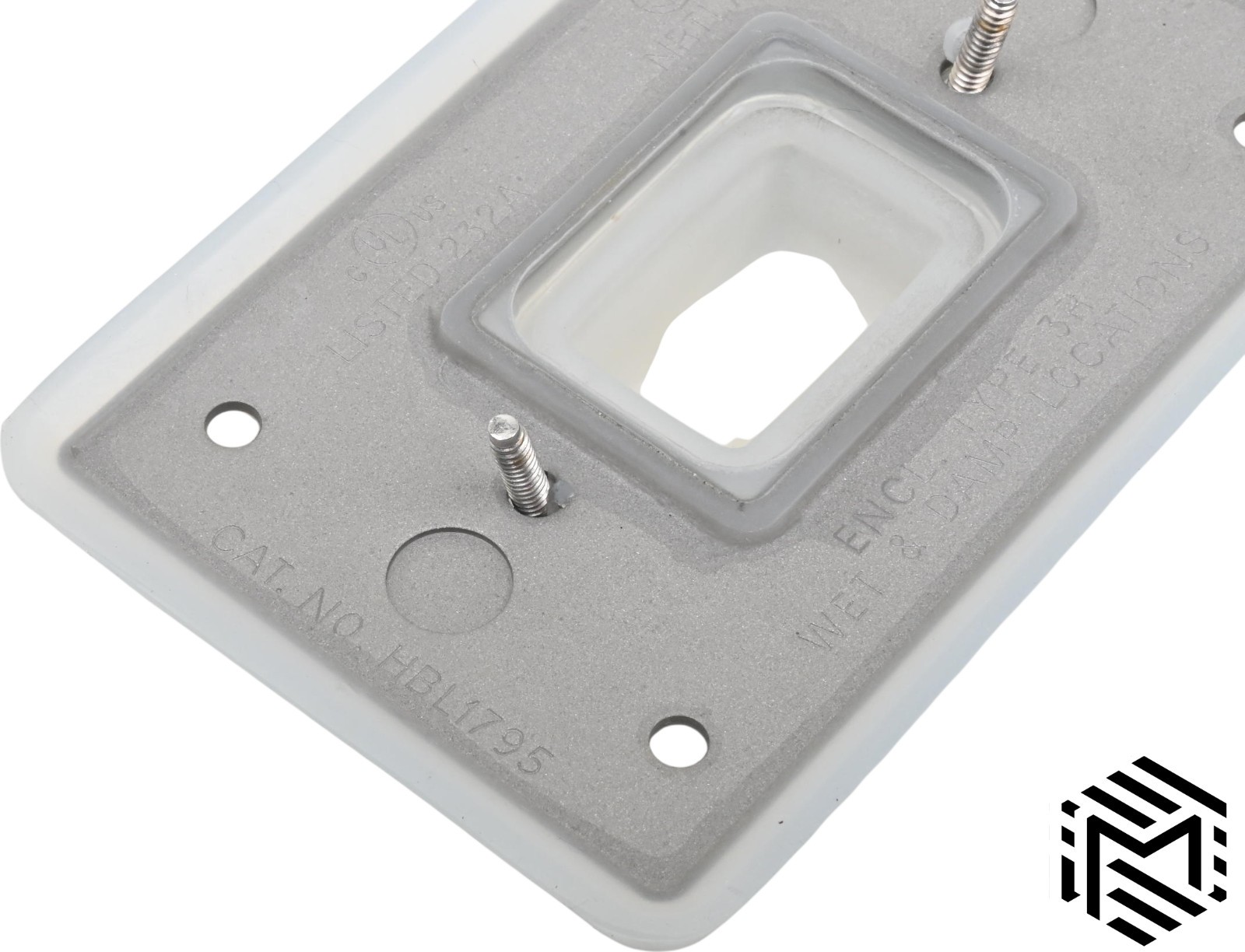 Hubbell HBL1795 Weatherproof Toggle Cover - Bubble Plate - Great Condition