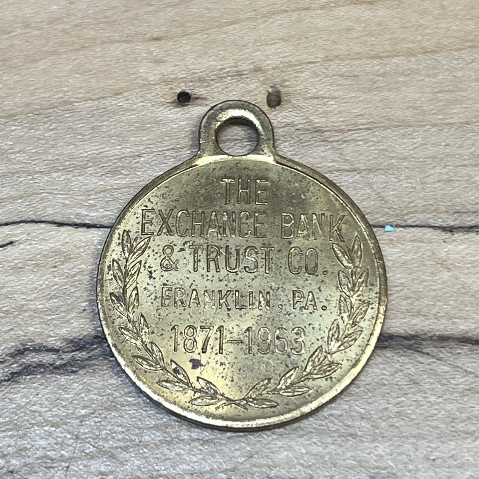Exchange Bank & Trust Co. Franklin, Pa. Key Fob *D428