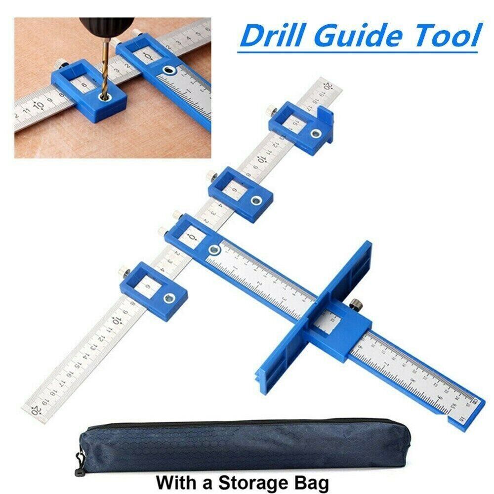 Cabinet Hardware Jig for Handles and Knobs Aluminum Alloy Drill Guide Sleeve