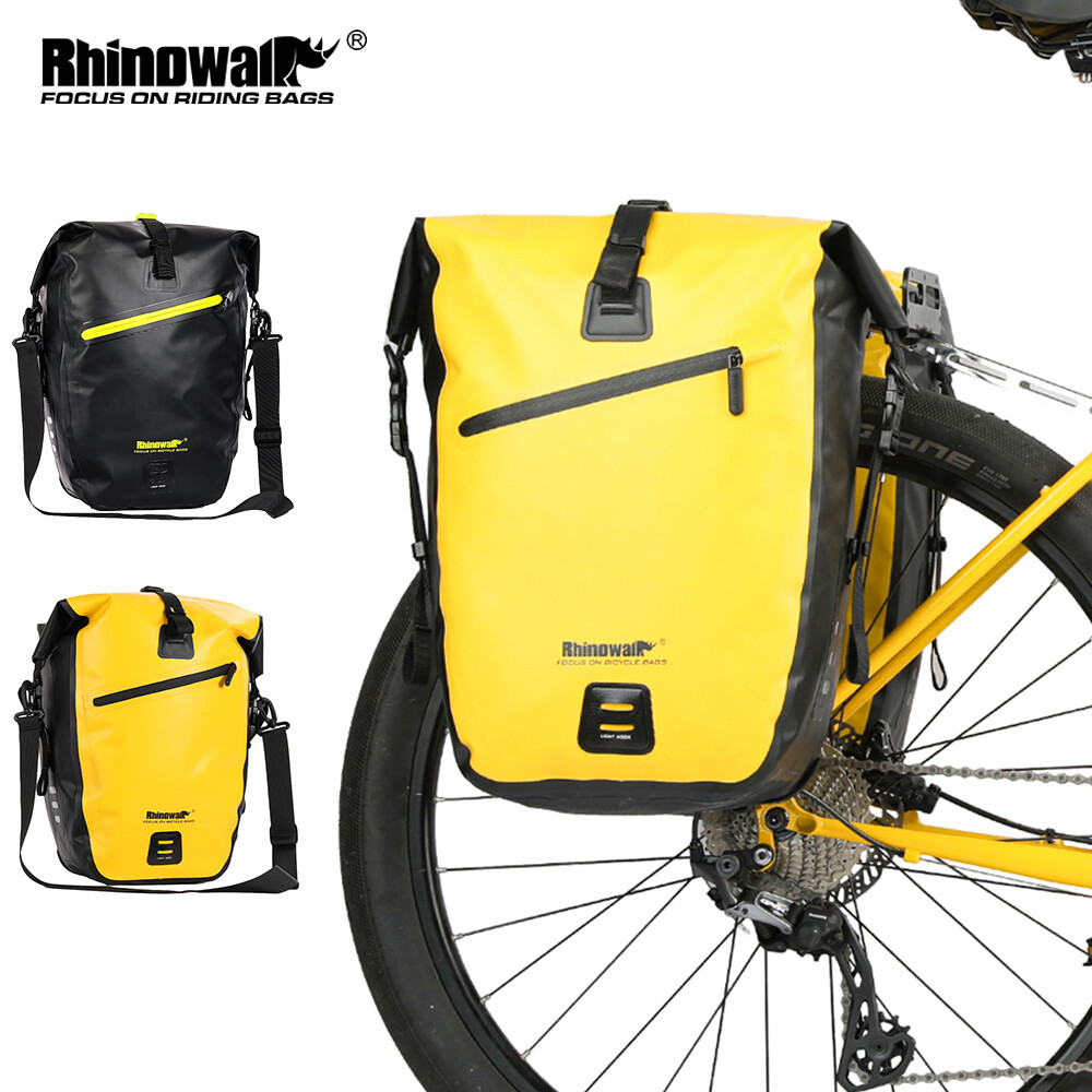 Rhinowalk Bike Pannier Bag Waterproof Saddle Travel Luggage Outdoor Backpack