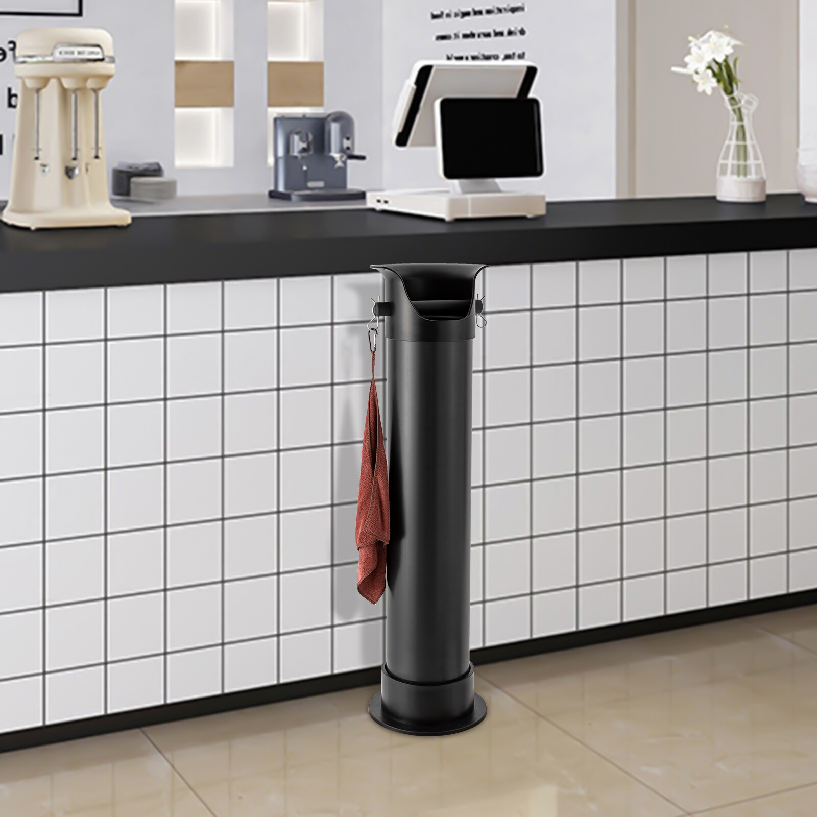 Knock Box for Coffee Grounds Commercial Floor Standing Knockbox Coffee Knock Box