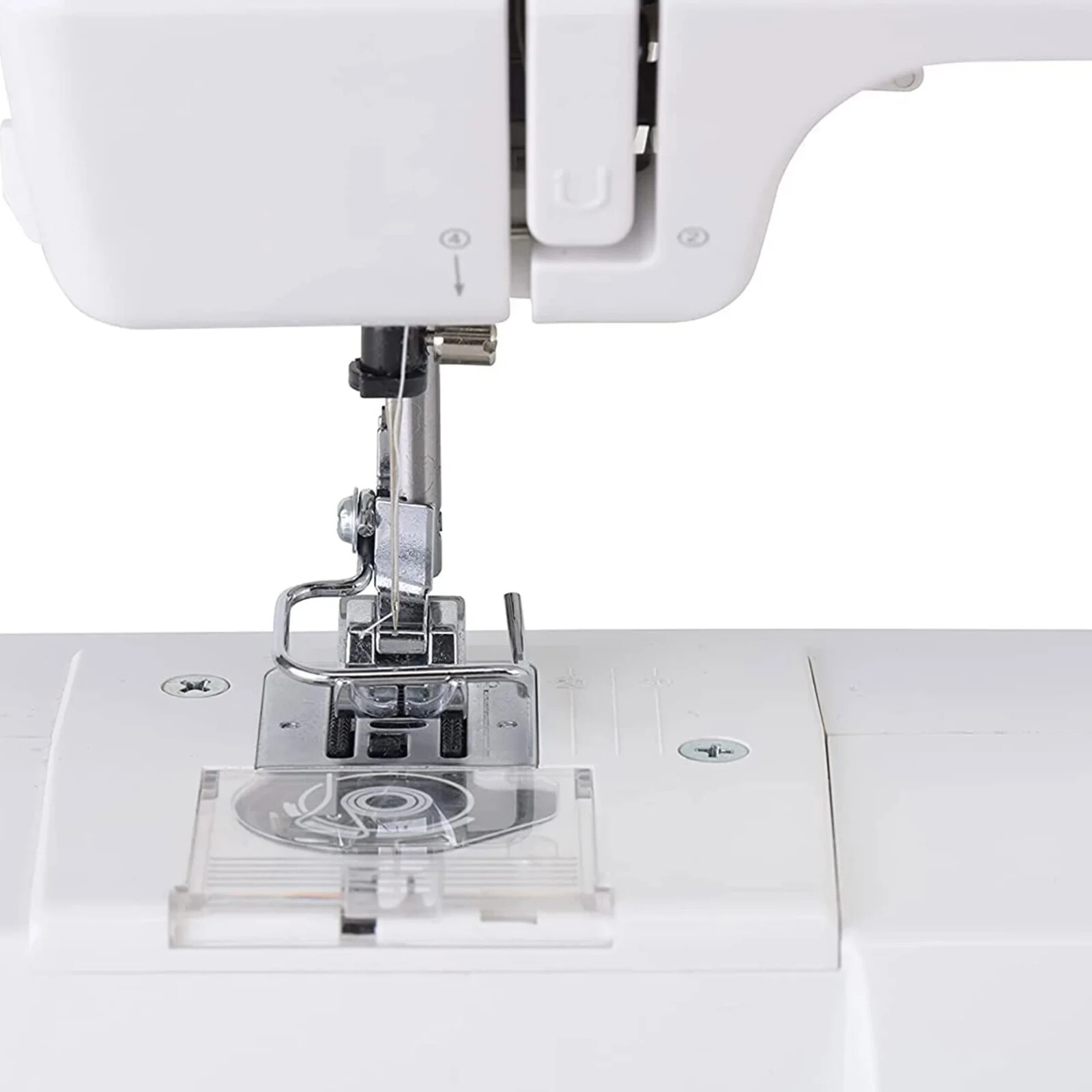 SINGER M1000 SEWING MACHINE + ACCESSORIES, WHITE *DISTRESSED PKG