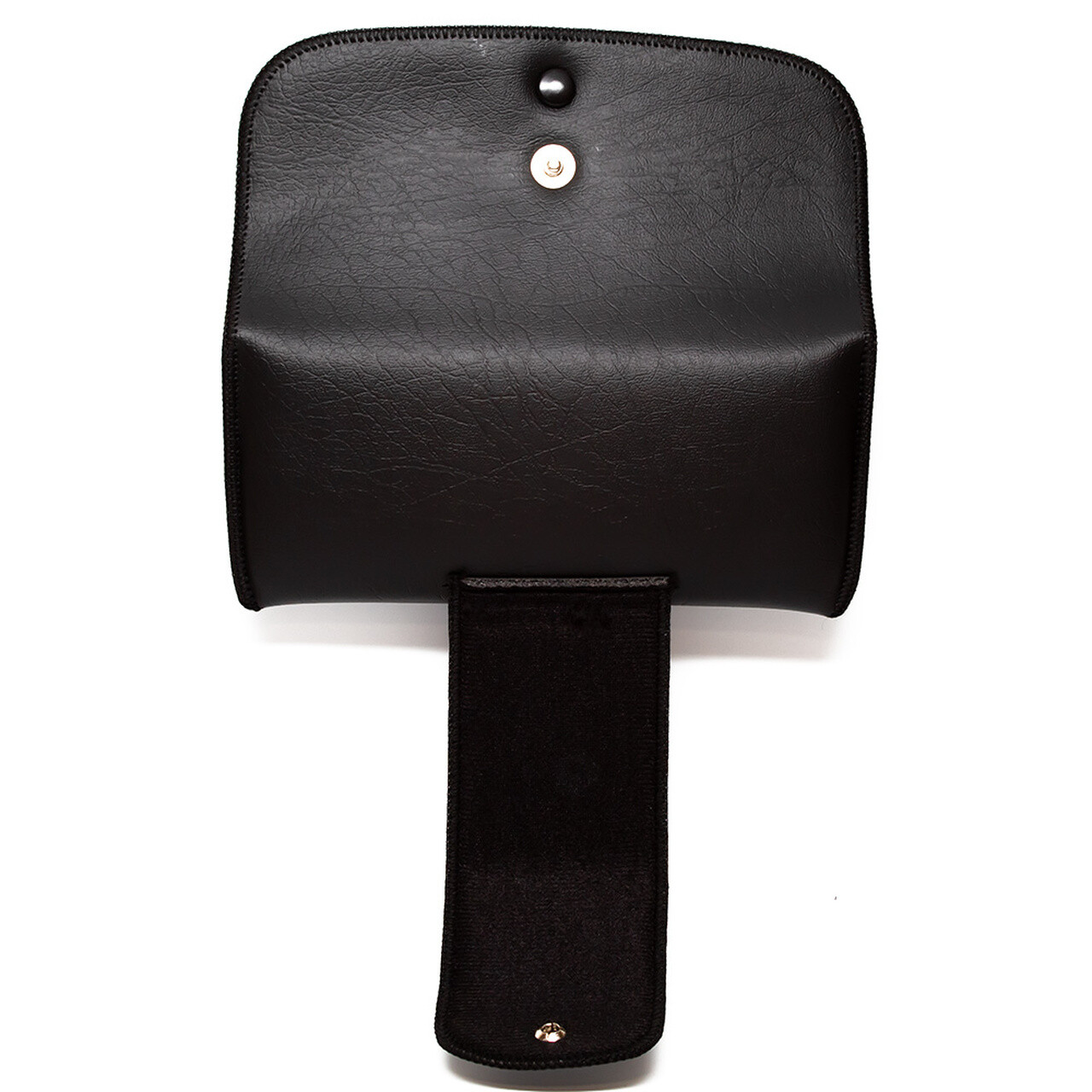 Soft Eyeglass Case in Syn. Leather, Attaches to Belt, Horizontal Black or Brown