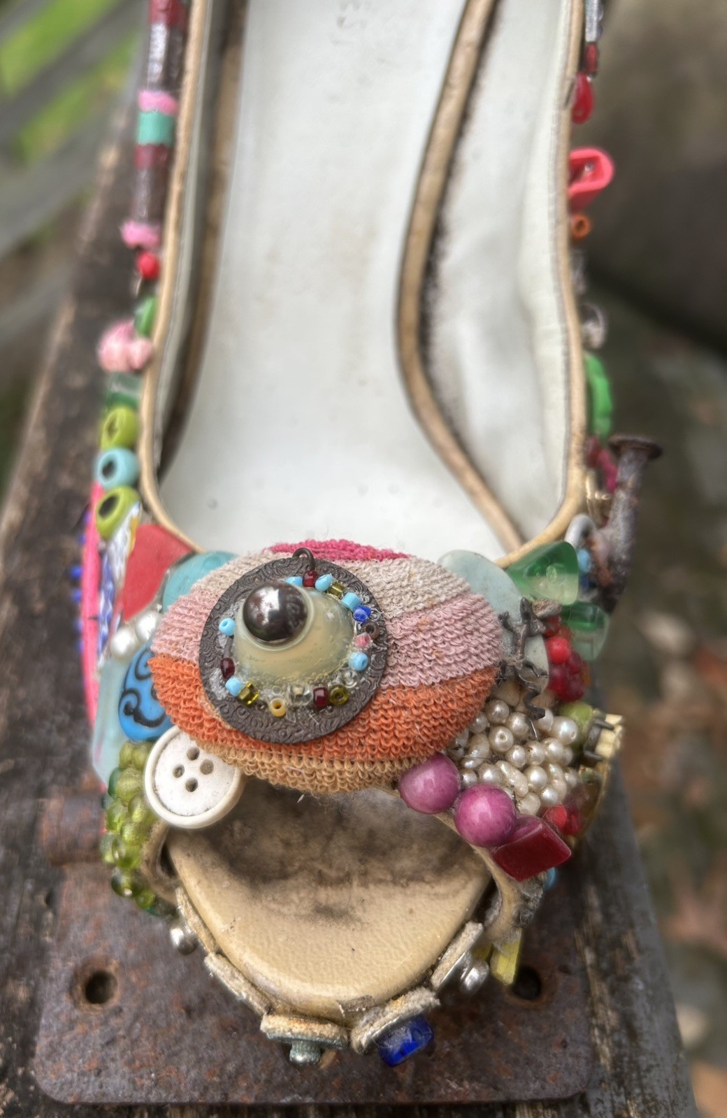 Mosaic High Heel Unique Conversation Piece