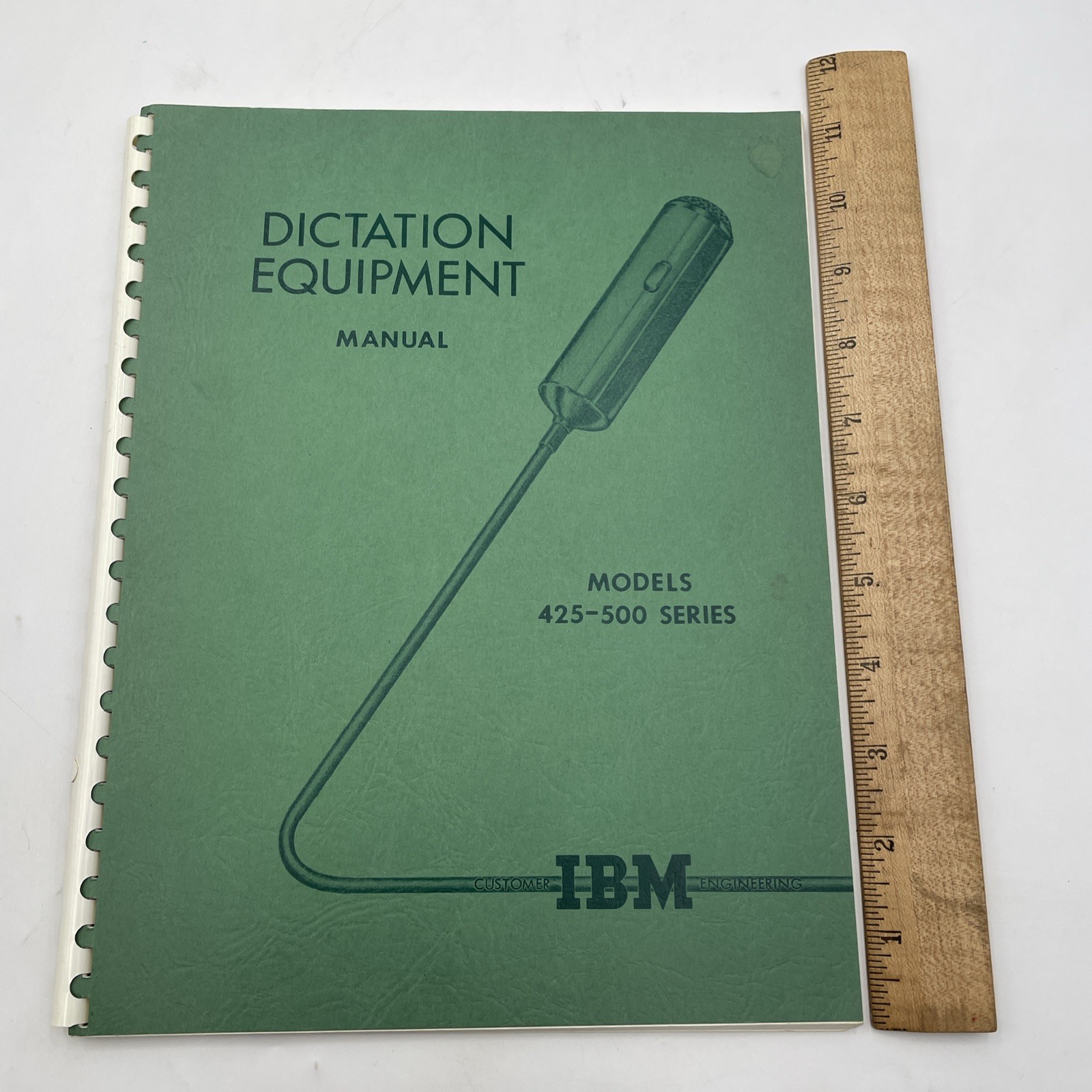 IBM Dictation Equipment Manual Models 425 - 500 Series Book 1960 Vintage ￼