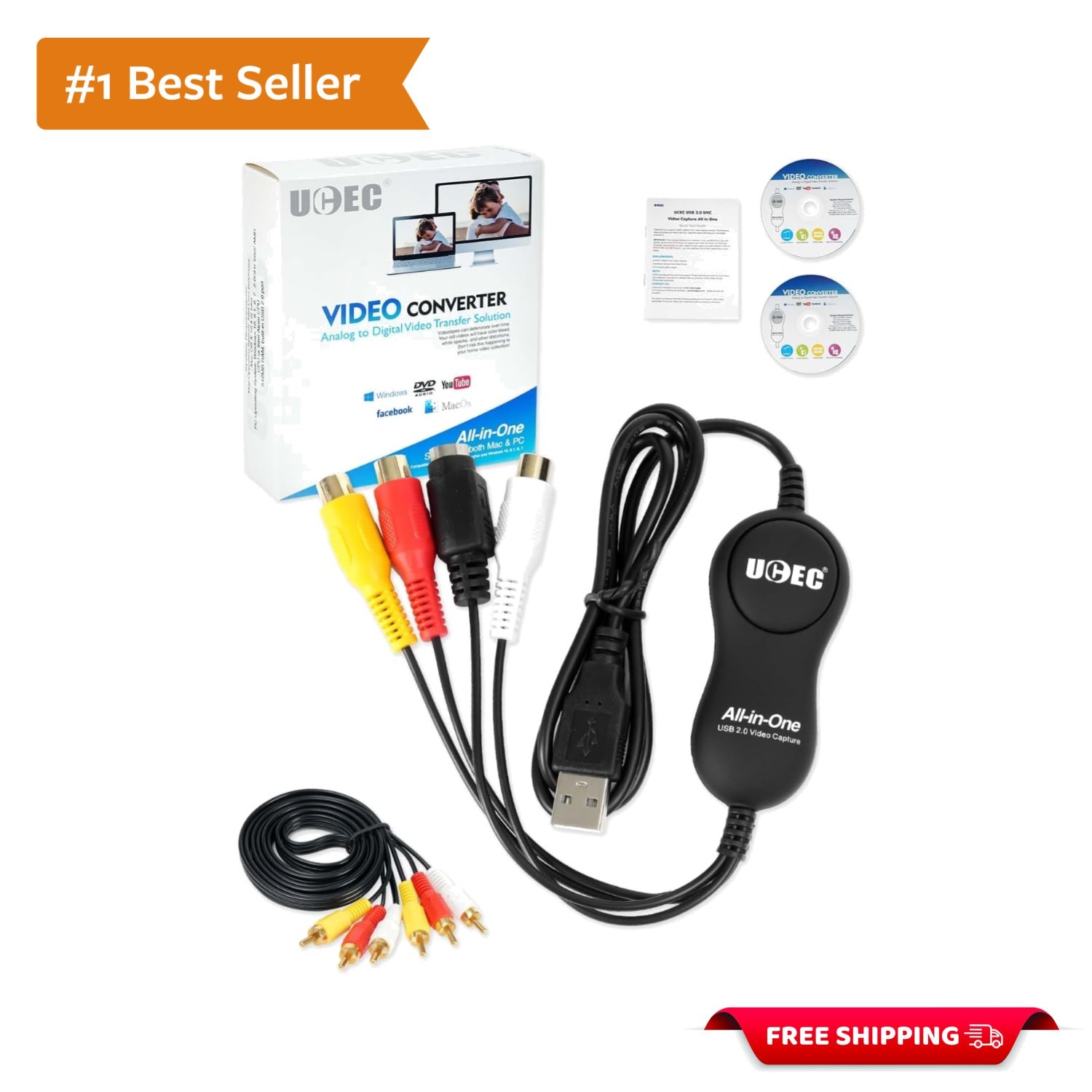 Universal RCA to USB Video Capture Device - Superior VHS Digital Transformation