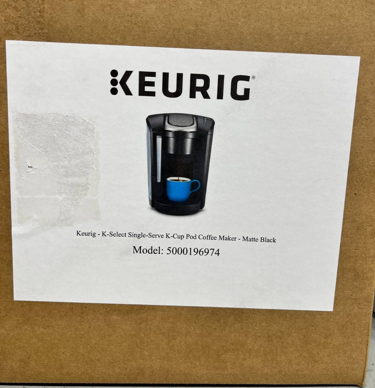 Keurig K-Select Single Serve K-Cup Coffee Maker • Matte Black  Repackaged