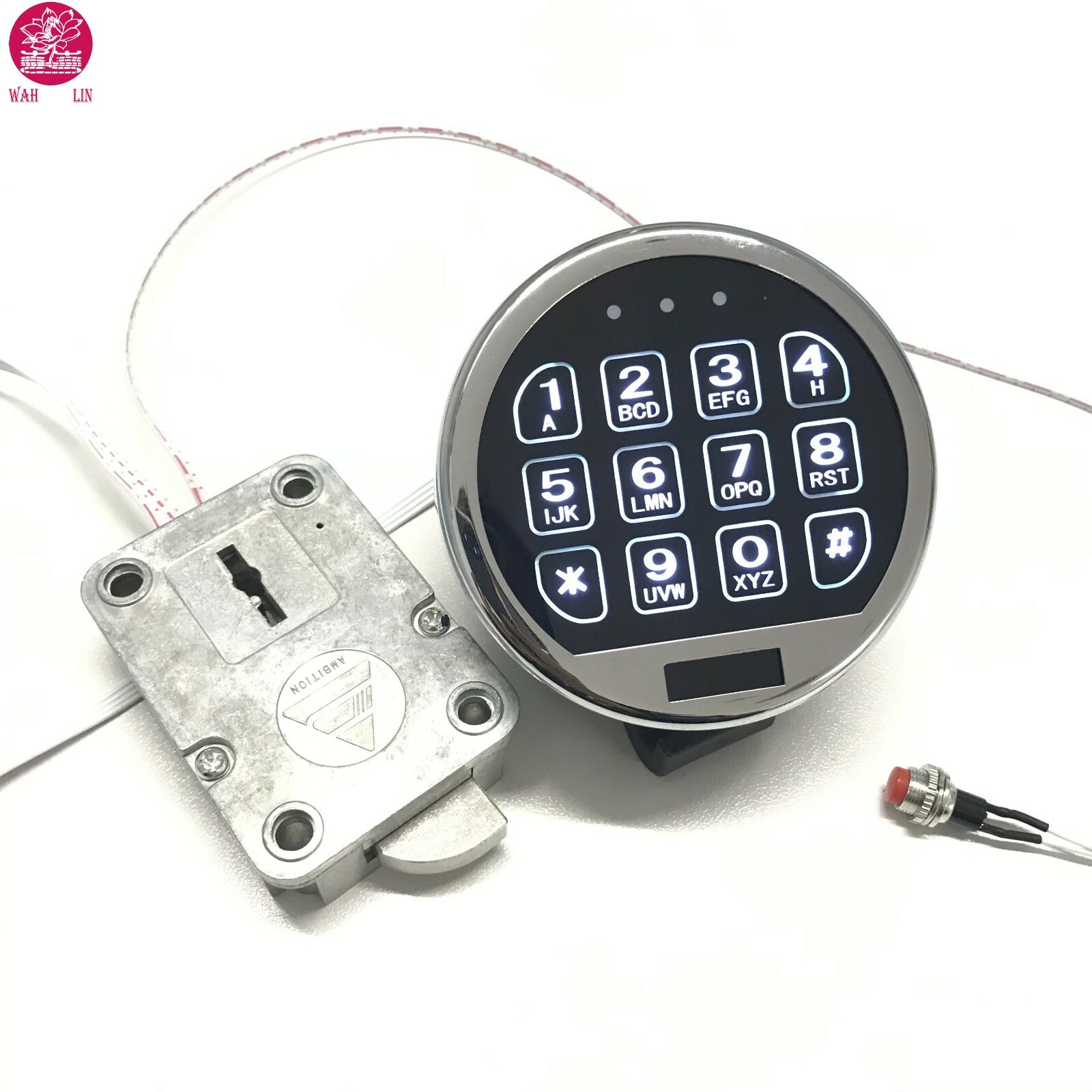 Chrome Light LED Keypad Basic Swingbolt Lock Safe Lock Replacement