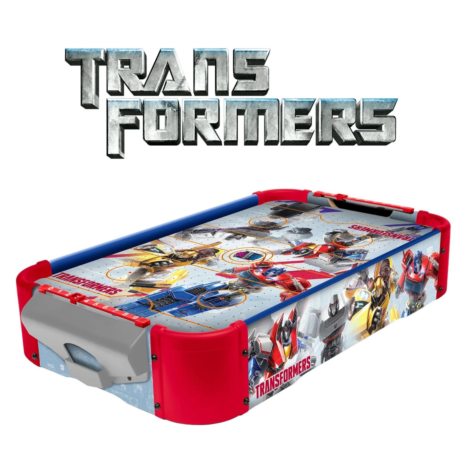 World Tech Toys Transformers Air Hockey Table for Kids - Wooden Tabletop Game...