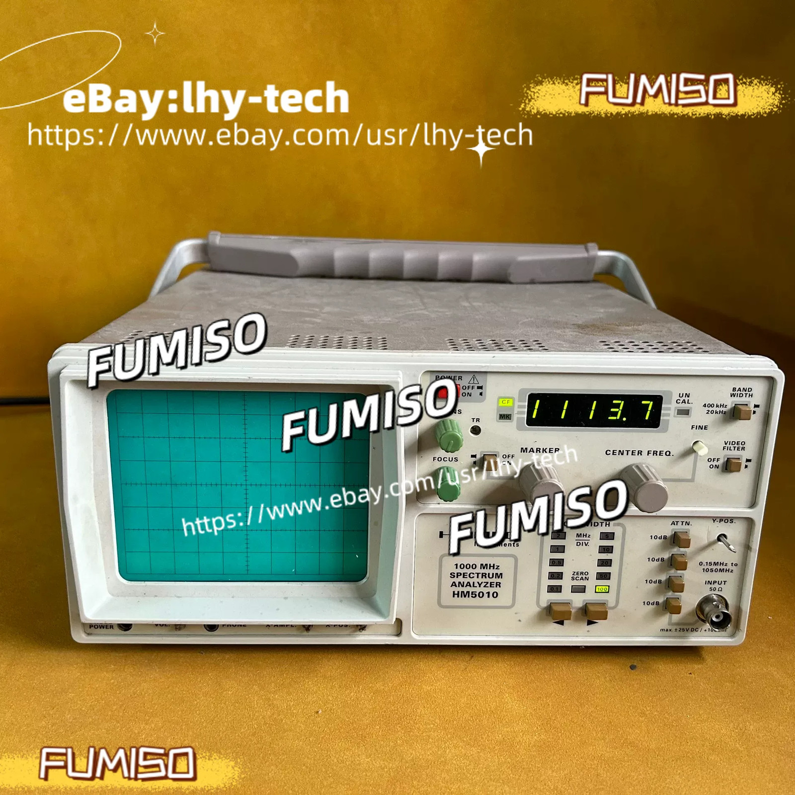 1PCS HAMEG HM-5010 1000mhz 0.15MHz-1050MHz Spectrum Analyzer&lhy