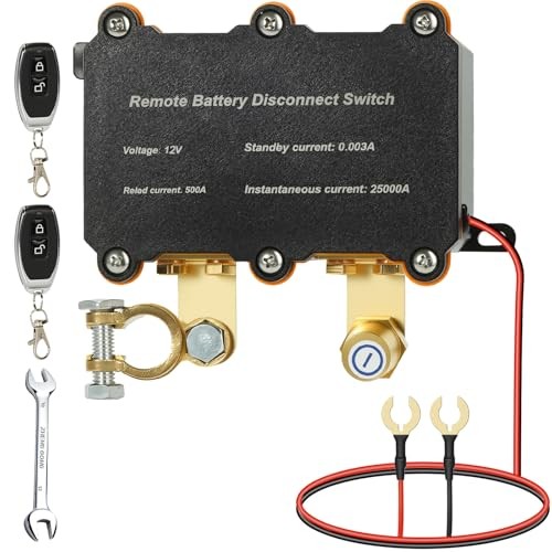 Remote Battery Disconnect Switch 12V 500A - Smart Voltage Control Battery