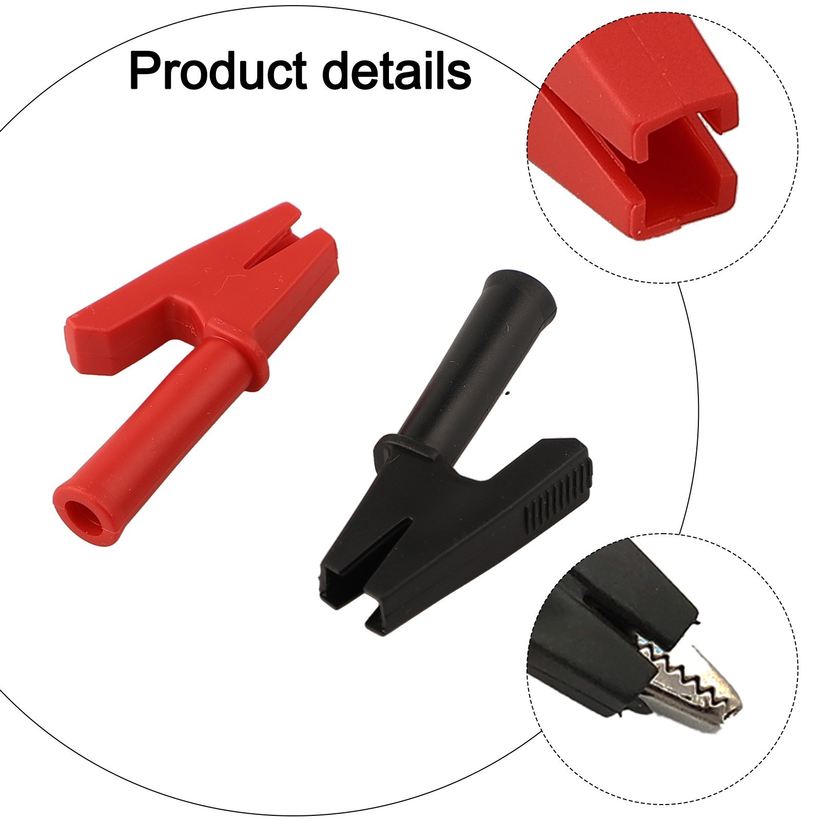 10PCS Fully Insulated Crocodile Clips for Electrical Testing and Jumpers