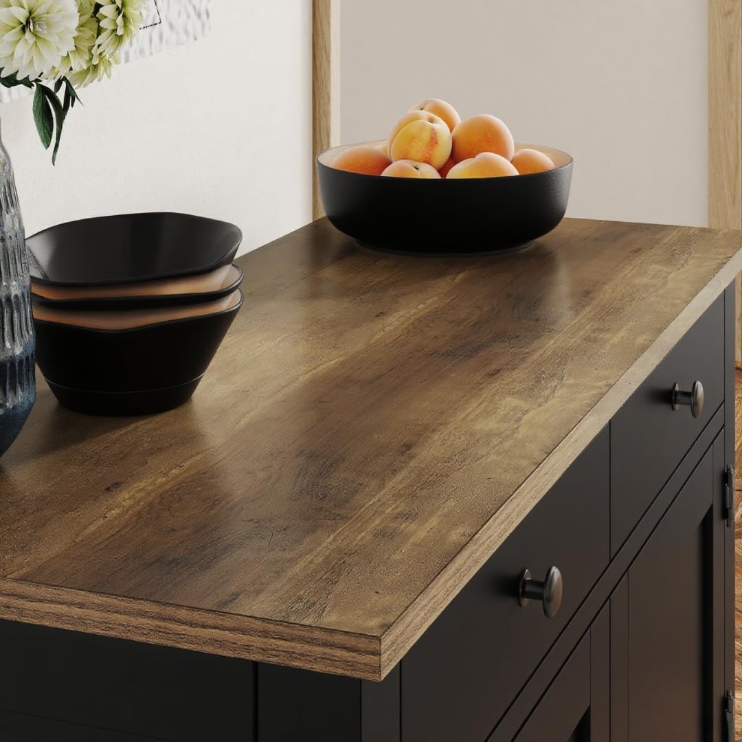 Farmhouse Console Table with Storage 35.4" W Entryway Table Black | Entry table