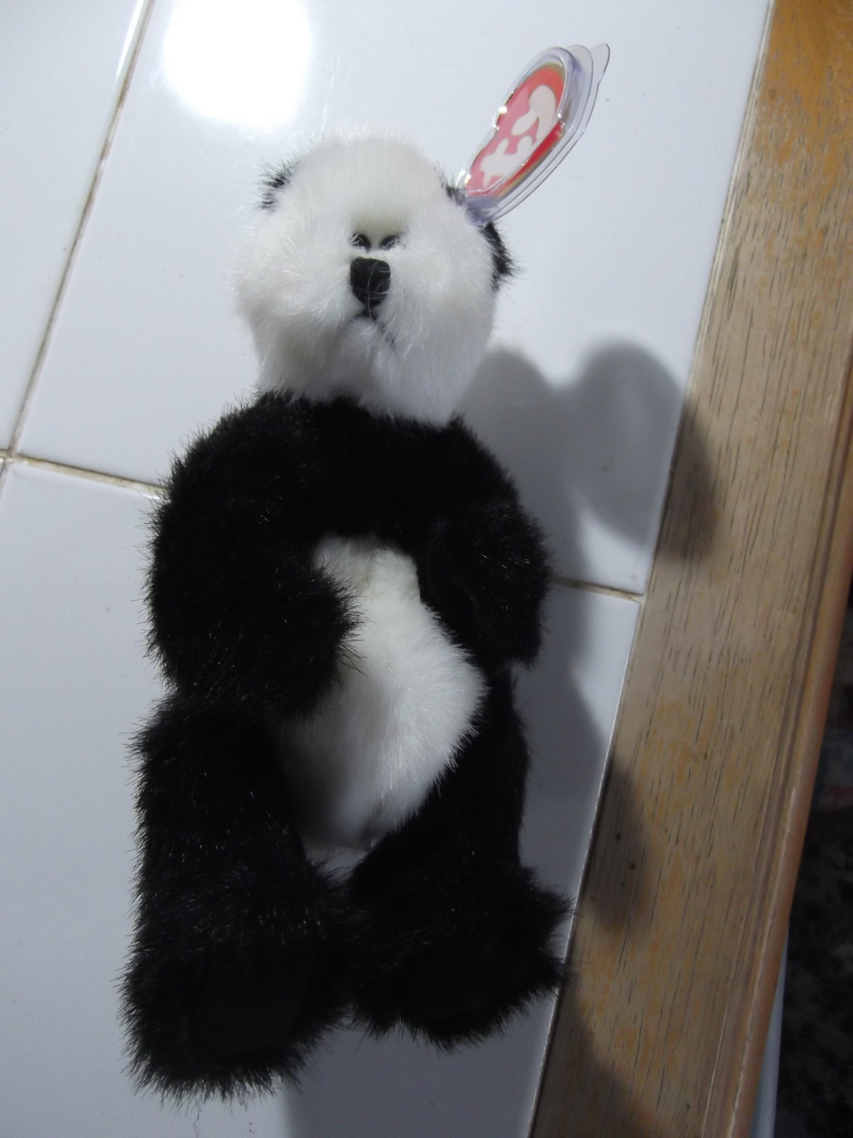TY ATTIC TREASURES CHECKERS The Bear 1993 * NEW * CLEAN * WITH TY HEART TAG