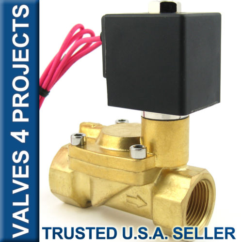 3/4" 230 PSI Electric Solenoid Valve 110V / 120V AC BRASS FKM/VITON B22V NC