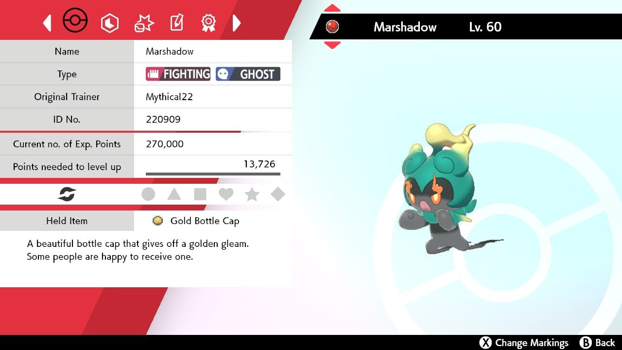 Mythical22 Event Marshadow For Pokemon Sword & Shield
